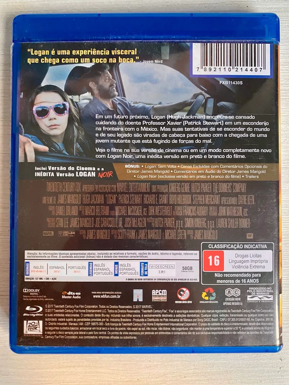 Filme Logan Blu-ray edição especial - Foto 5