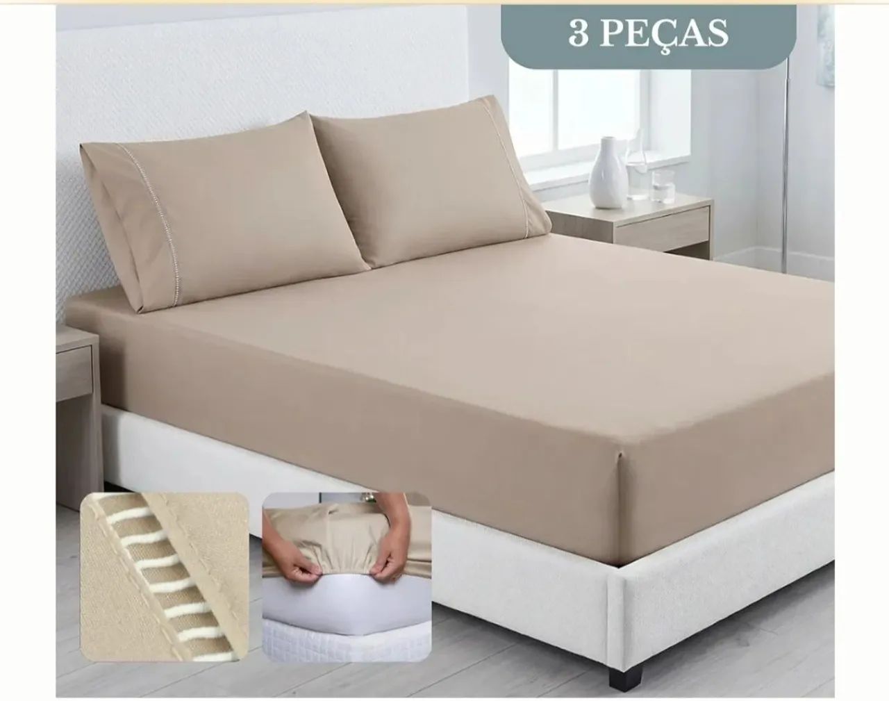 Jogo de cama 3 peças - Foto 3