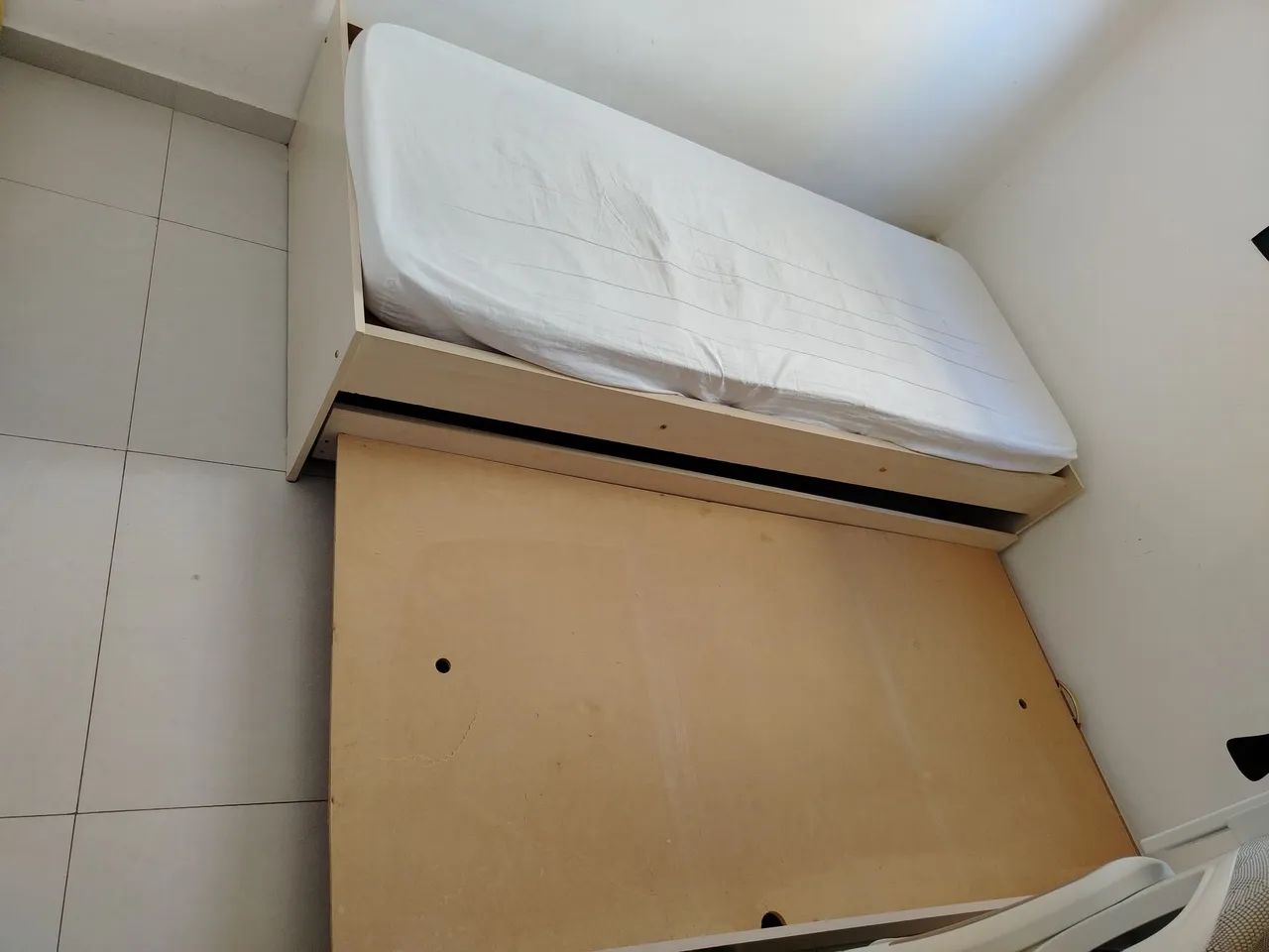 Cama de solteiro com auxiliar - 1 Colchão de brinde - Foto 2