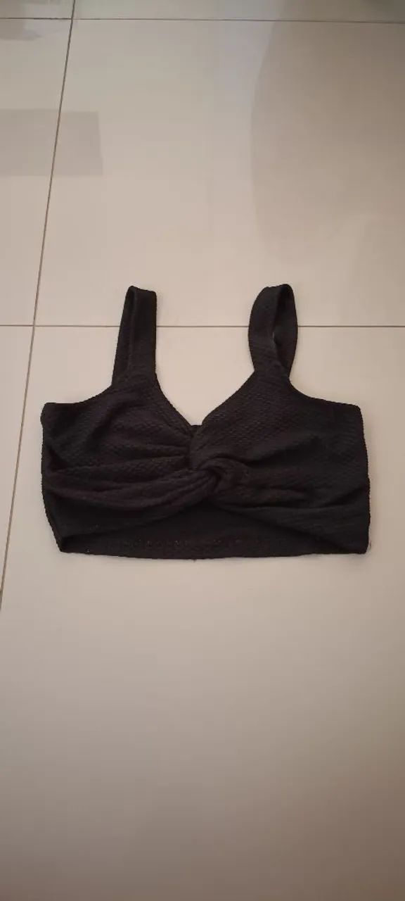 Cropped feminino preto - Foto 3