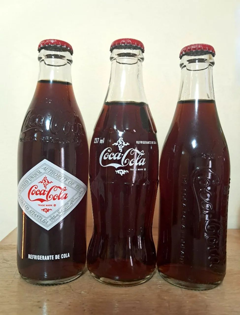 Garrafas históricas Coca-Cola