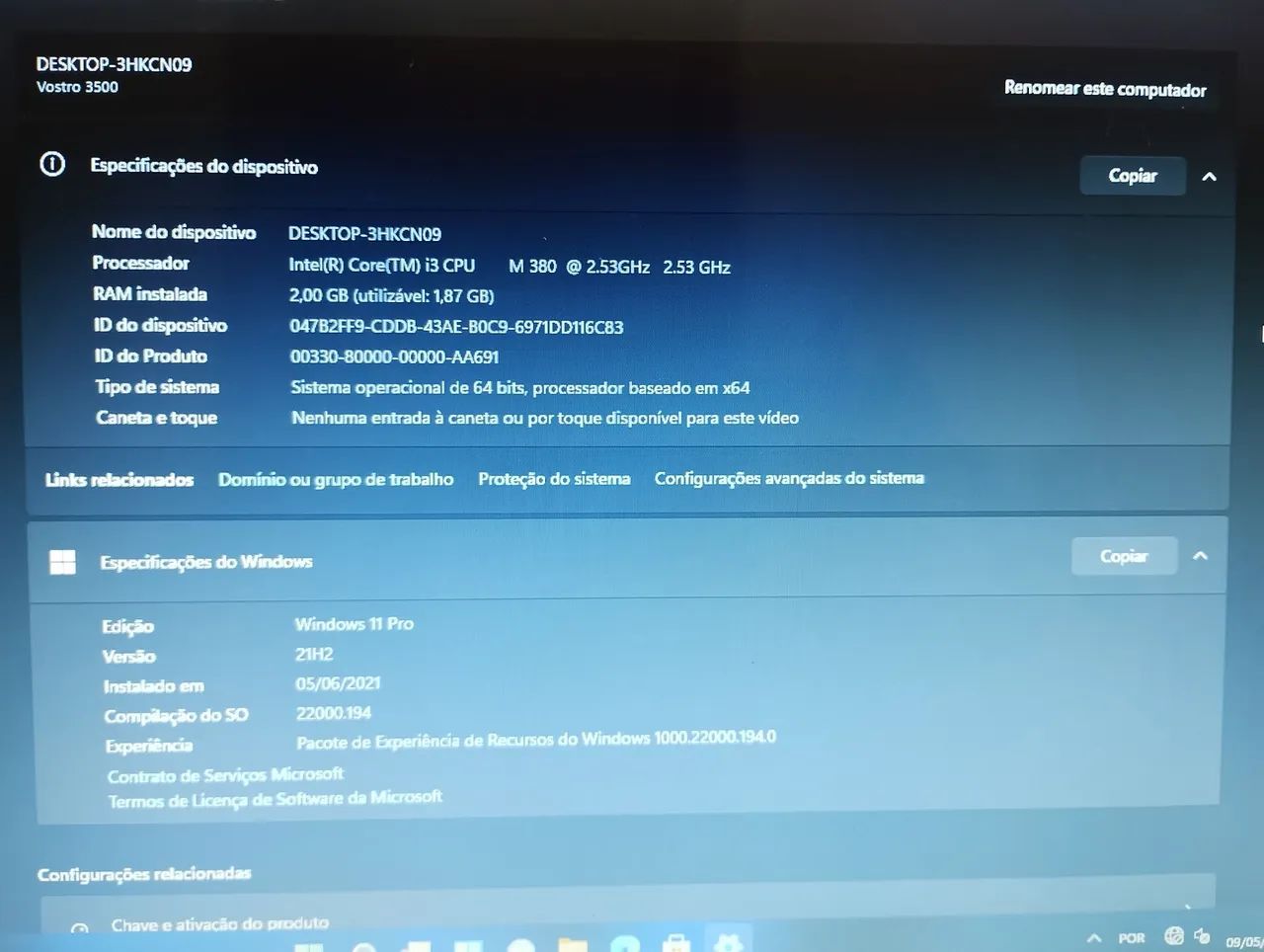 Placa mãe Notebook Dell Vostro 3500 Opxm4r com video dedicado  - Foto 2