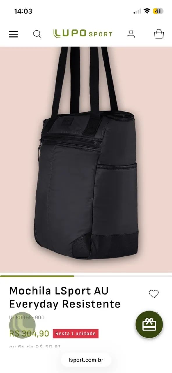 Mochila nova Lupo (2 em 1) - Foto 5