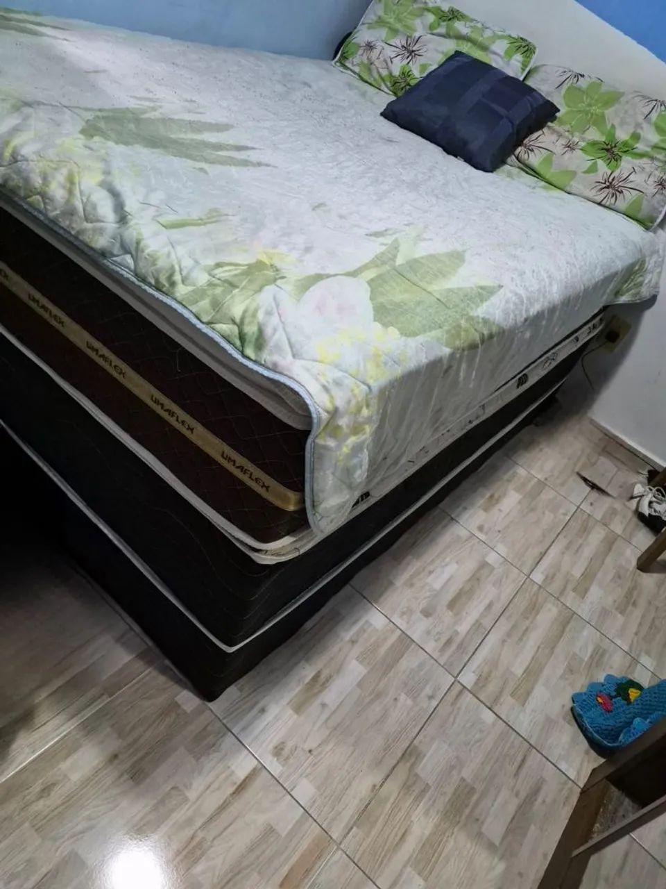 Colchão Unaflex Casal, com base. R$700,00. - Foto 3