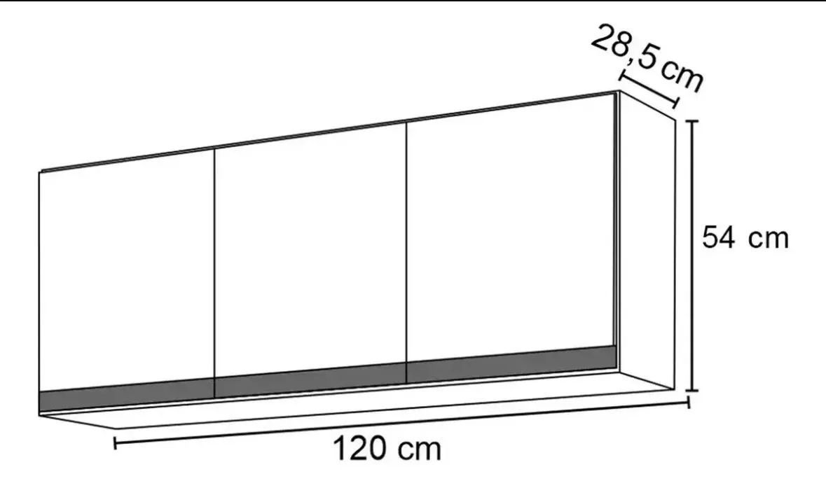 Armário Aéreo de Cozinha 120CM - Foto 5