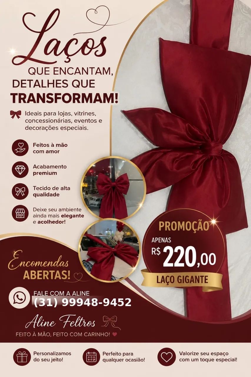 Laço gigante para carro
