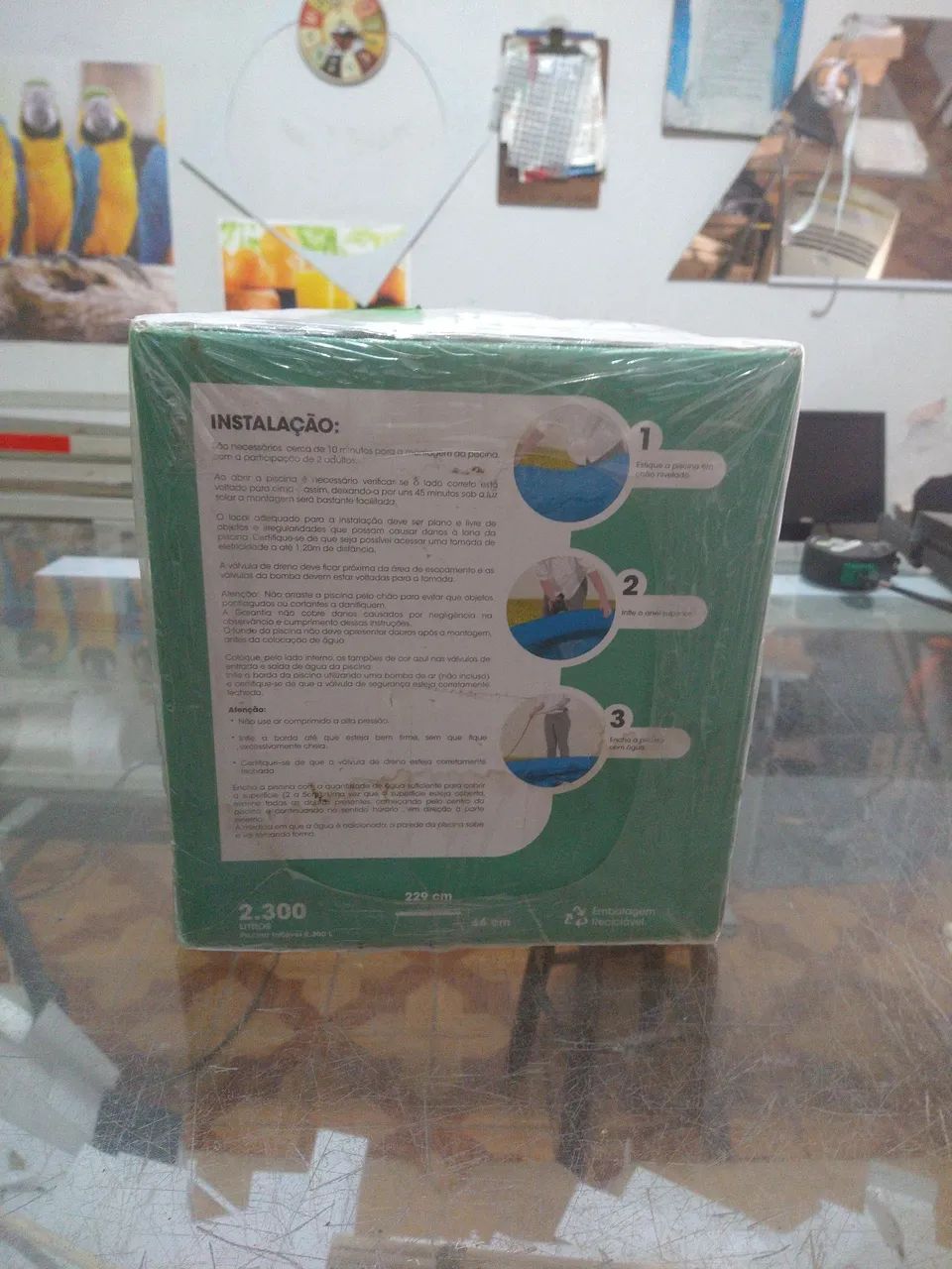 Piscina 2300 litros em pvc - Foto 3