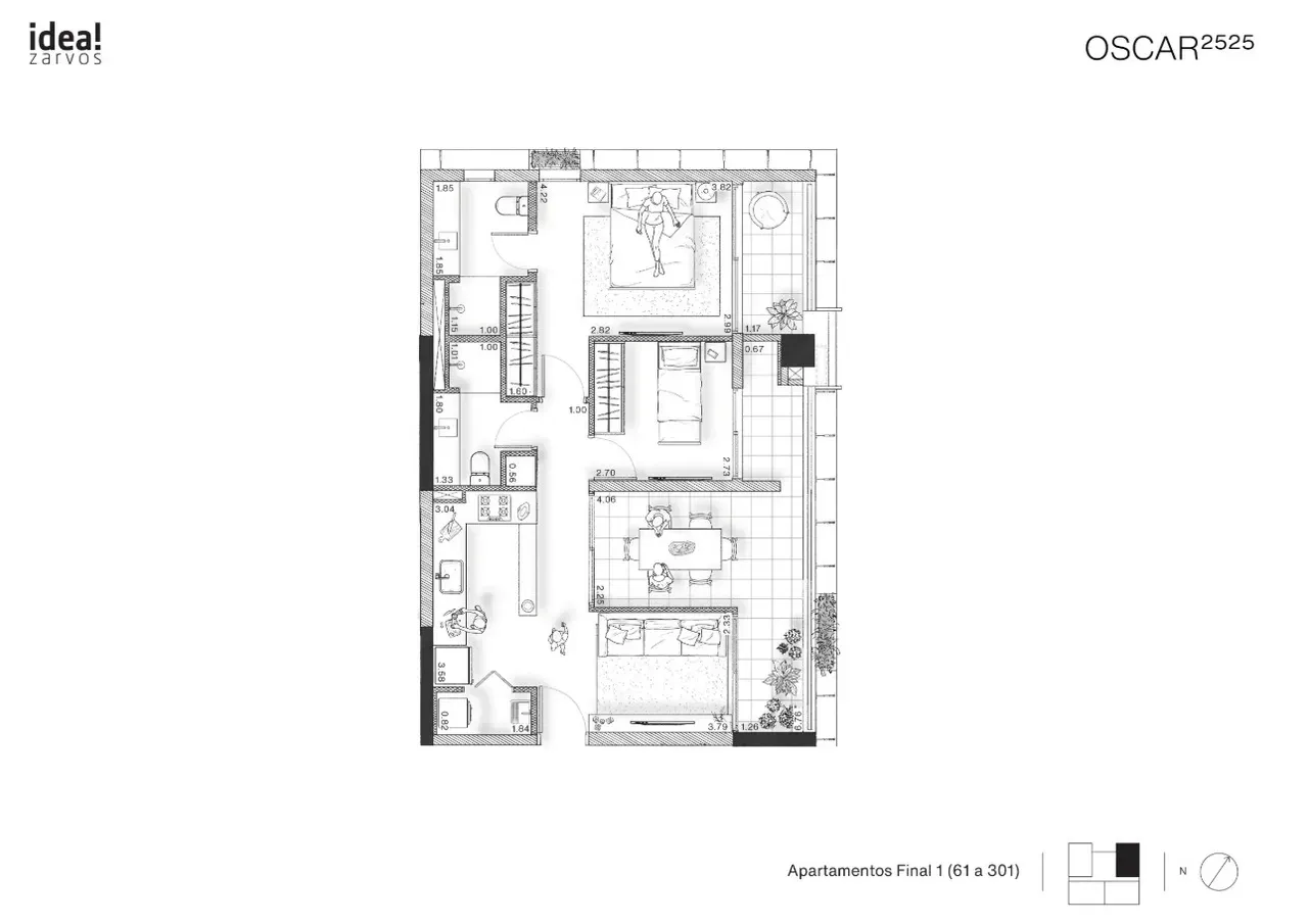 PLANTA 86m²