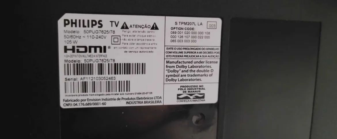 Smart TV da Phillips  4k 50 polegadas  - Foto 2