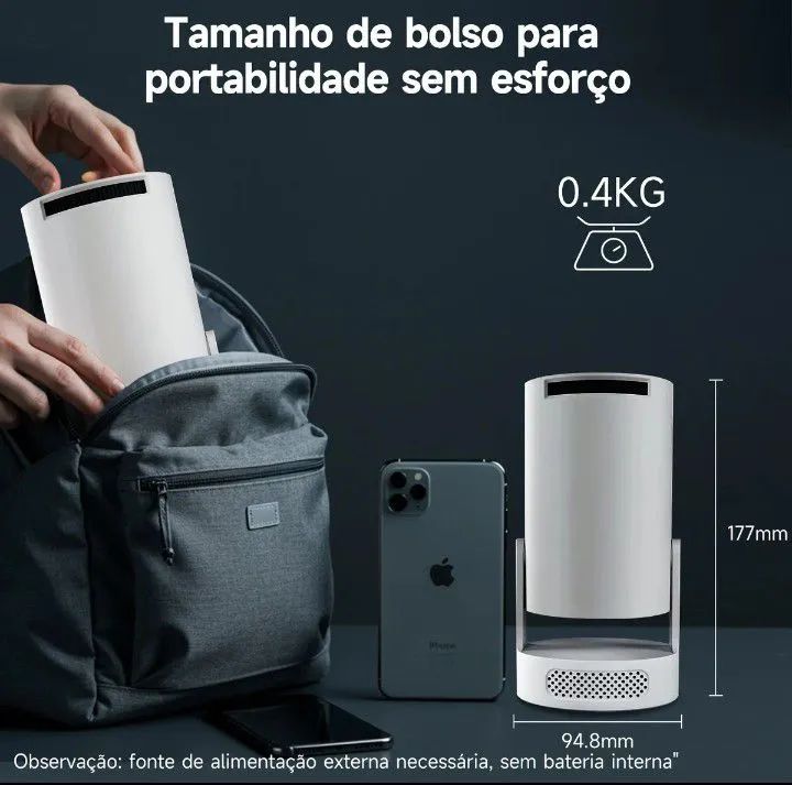 ORIGINAL Projetor Magcubic HY300PRO+ 150" Polegadas com Som, Android 11, Wifi6, Bluetooth - Foto 5