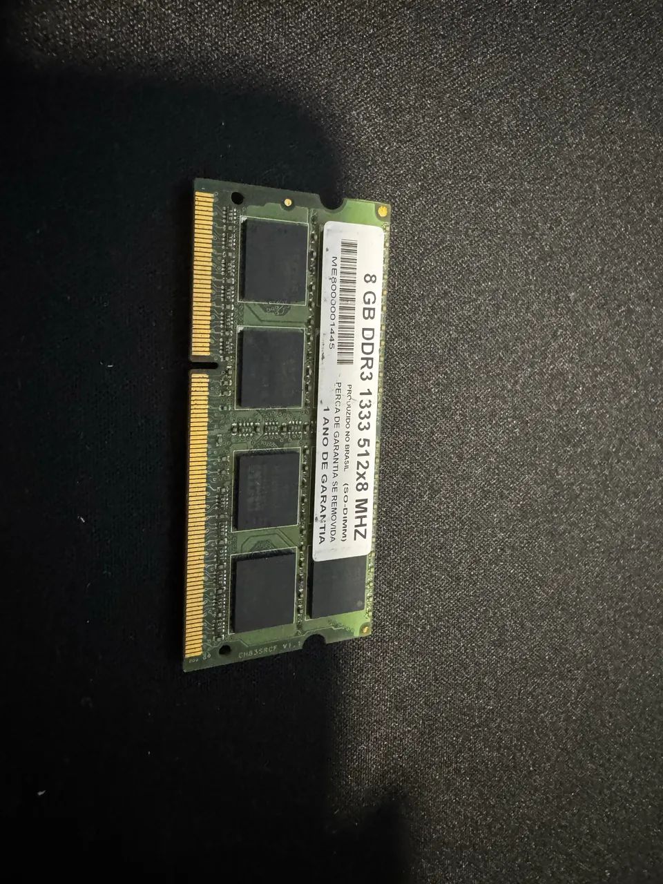 Memória Notebook DDR3 8gb 1333mhz