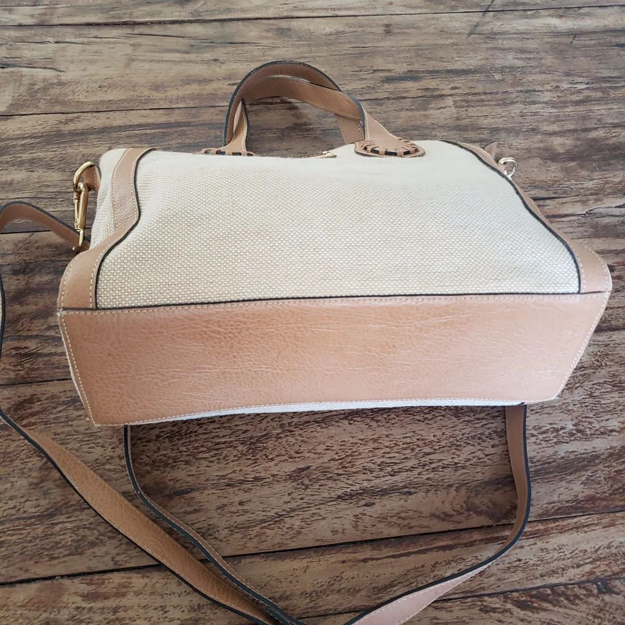 Bolsa smartbag em couro e ráfia  - Foto 5