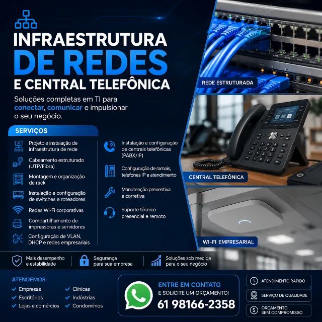 Infraestrutura de Redes e Central Telefônica