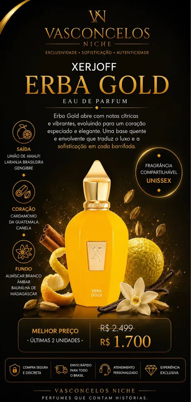 ERBA GOLD ORIGINAL COM NOTA FISCAL