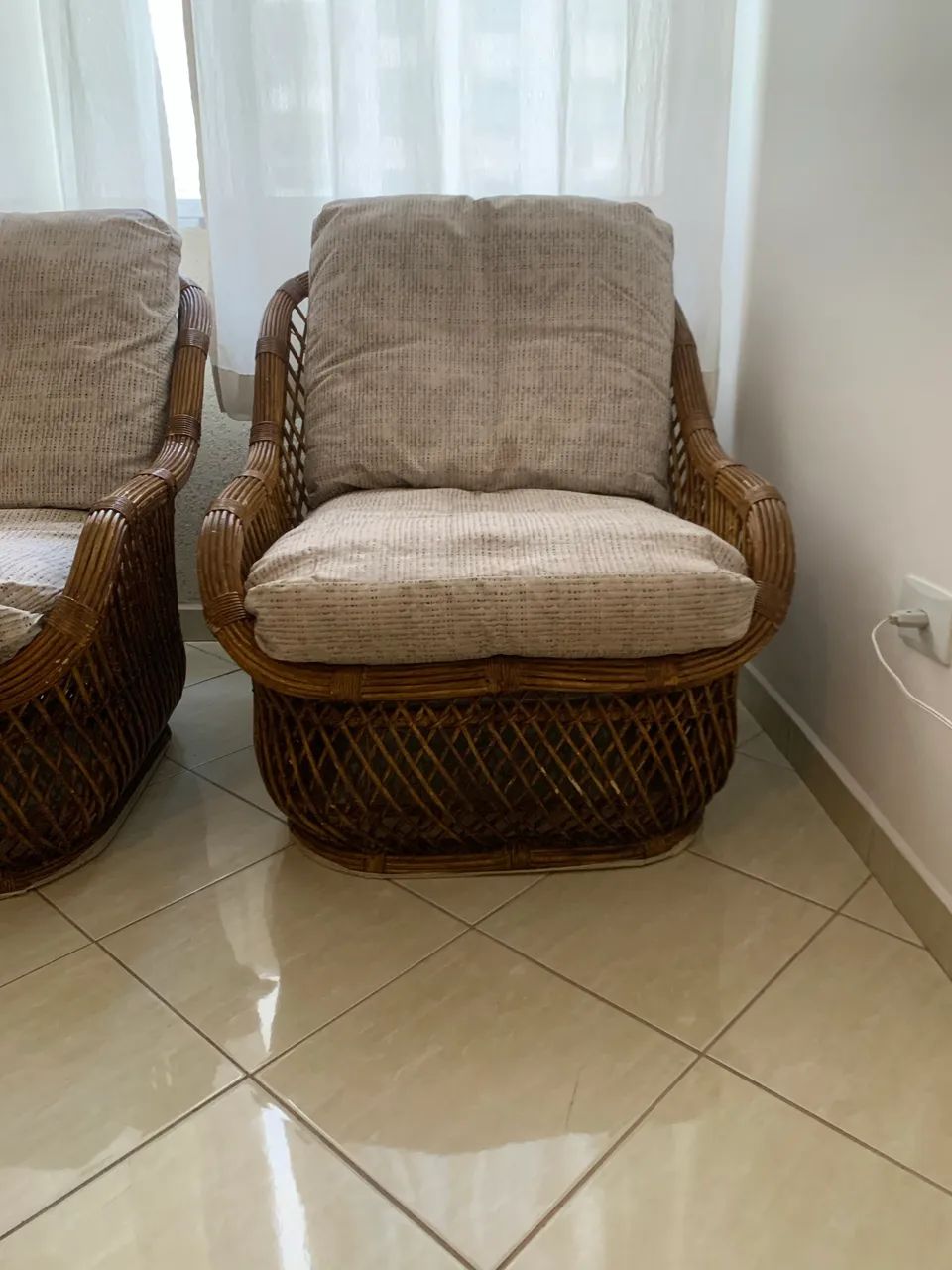 Poltronas em fibra natural e aquablock  - Foto 4