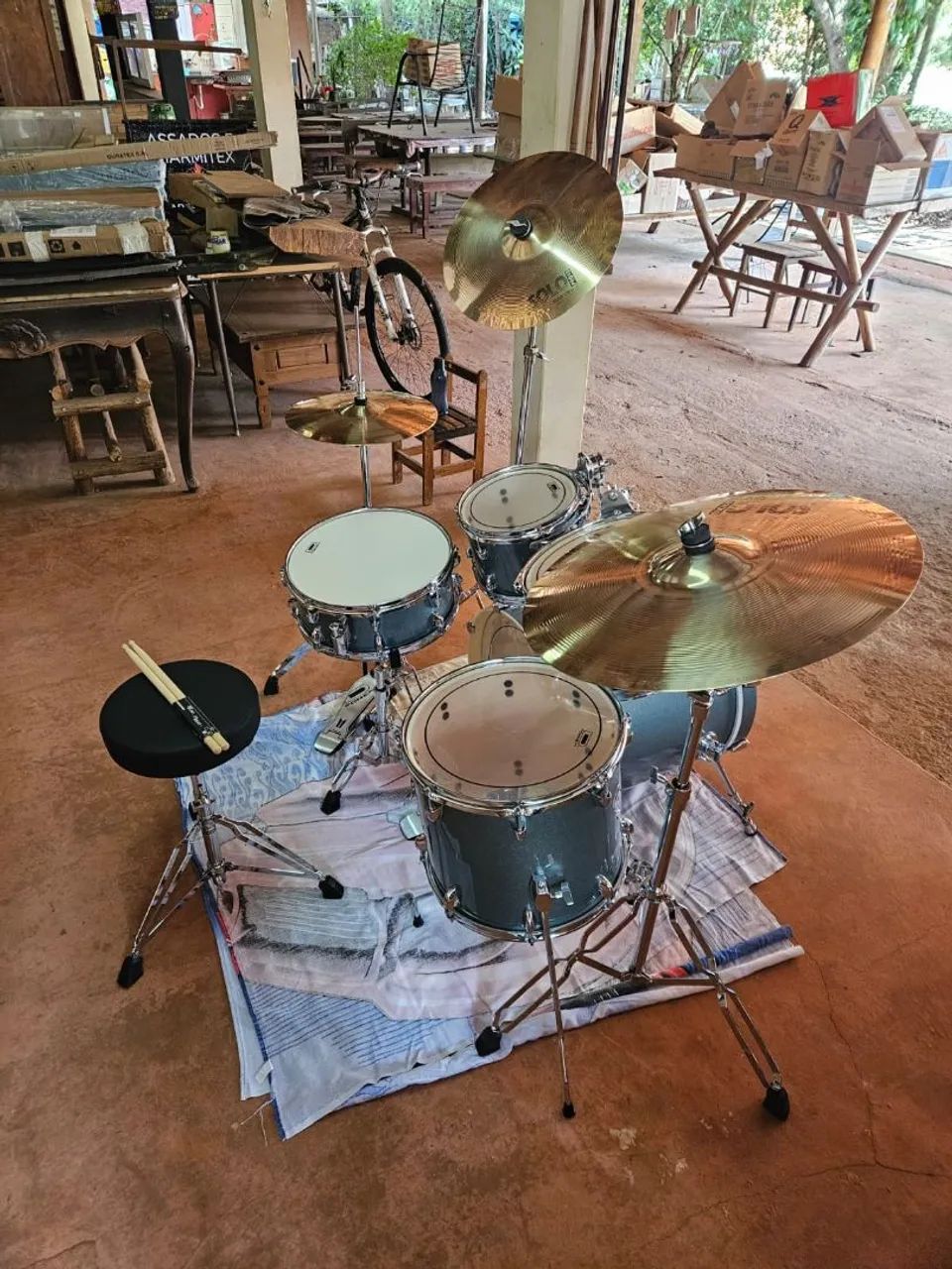 Bateria acústica  - Foto 2