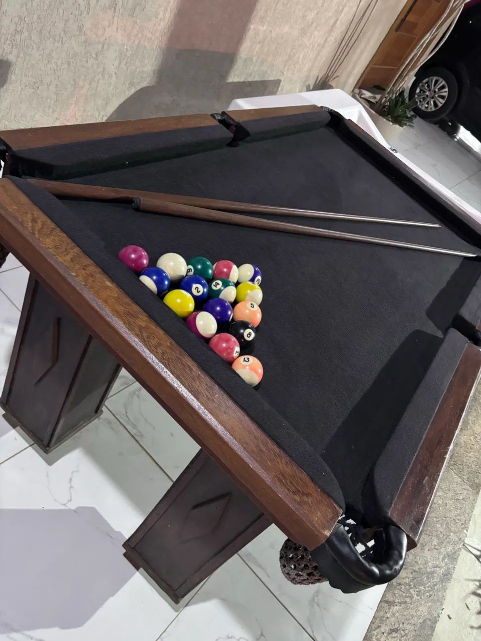 Vendo mesa de sinuca de madeira  - Foto 4