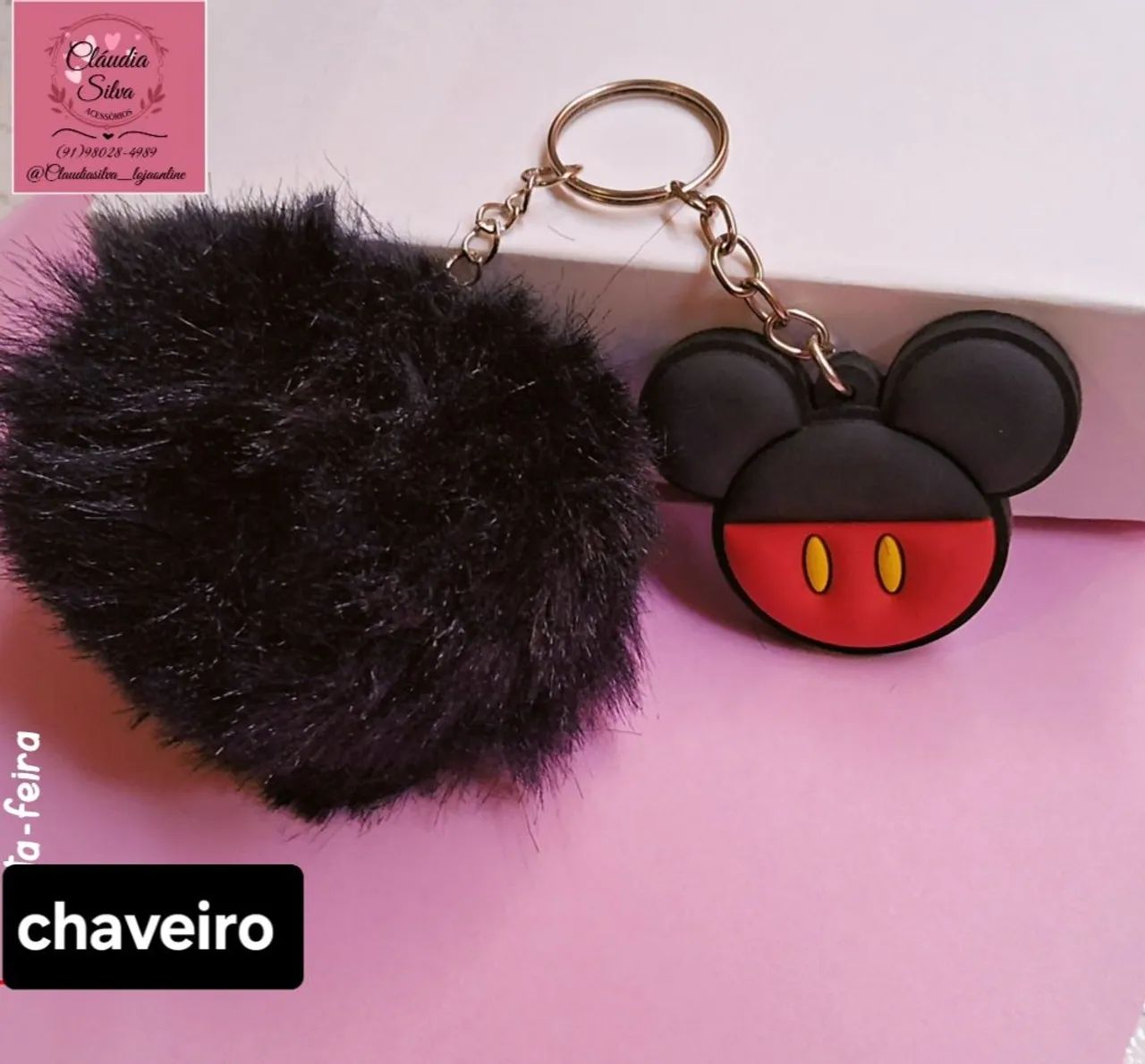 Chaveiro com pompom apartir de R$:9,99 - Foto 4