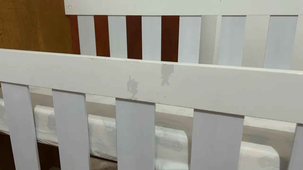 Mini Berço com Colchão (Usado) - Foto 3