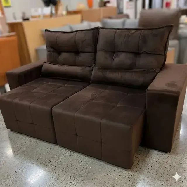 Sofá retratil e reclinavel inova cinza (dividimos em ate 10x sem juros)