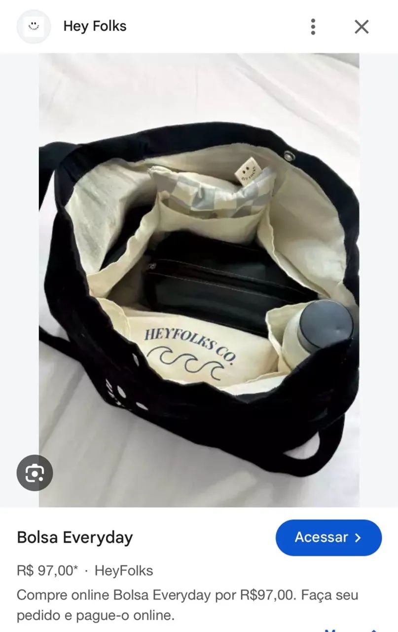 Bolsa tote daily every day da hey folks