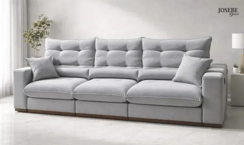 Sofá Retrátil e Reclinavel 2.90cm Pillow top 30cm