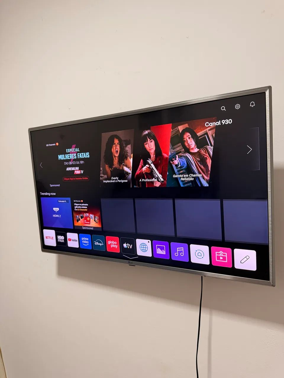 Televisão LG 43 polegadas, smart 