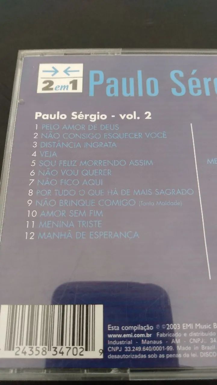 Cd original Paulo Sérgio ótimo estado.  - Foto 3