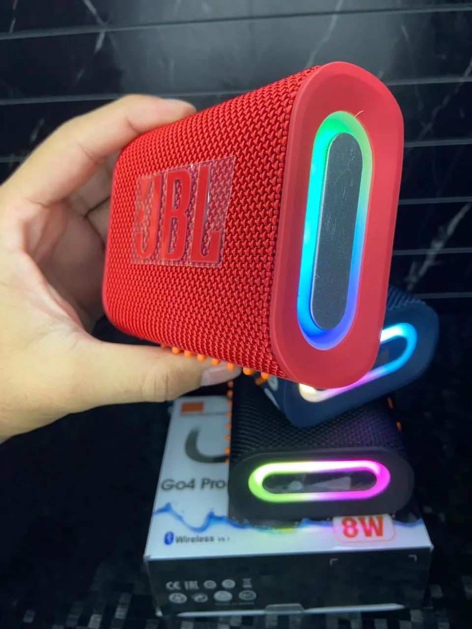 Caixa de som Bluetooth - com led ao lado go4 pro - entrega rápida  - Foto 2