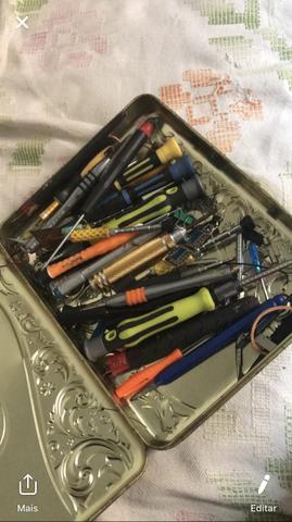 Máquina retrabalho ar quente e solda, chavinha iphone, fonte reativar bateria iPhone ! - Foto 3