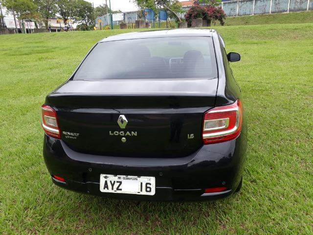 Renault logan sedan preto 2014-2015 - Foto 2