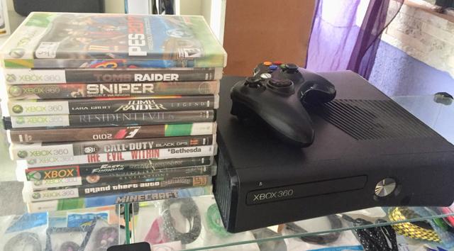 Xbox 360 Slim desbloqueado RGH com vários jogos - Foto 3