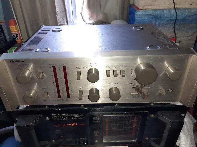 Amplificador e mixer quasar QA 6600