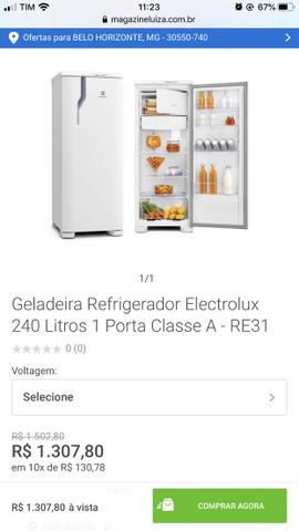 Geladeira electrolux 240l nova - Foto 3
