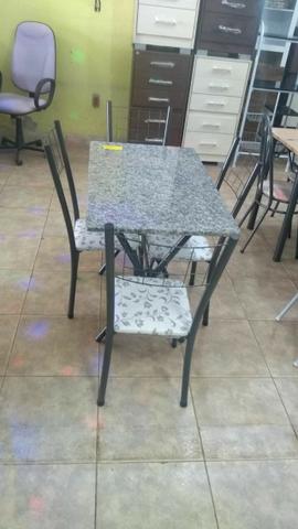 Biel Móveis# Mesas de pedra ,novas, com 4 cadeiras, promoção, a partir de R$ 249,00 - Foto 5