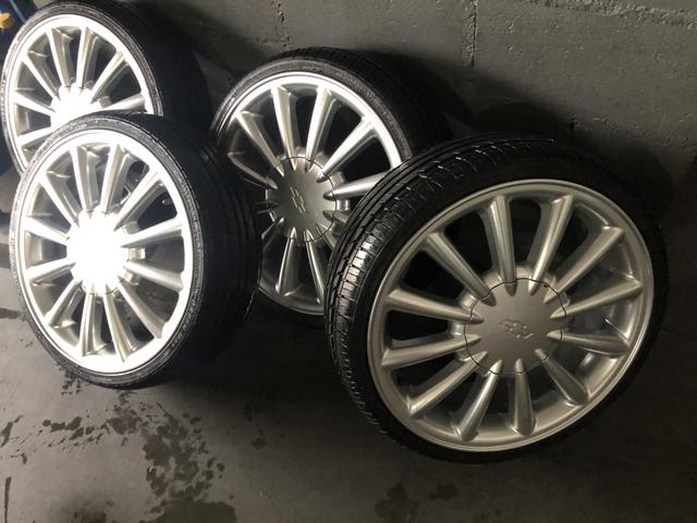 Rodas pow tec aro 17 semi novas pneus 185/35 17