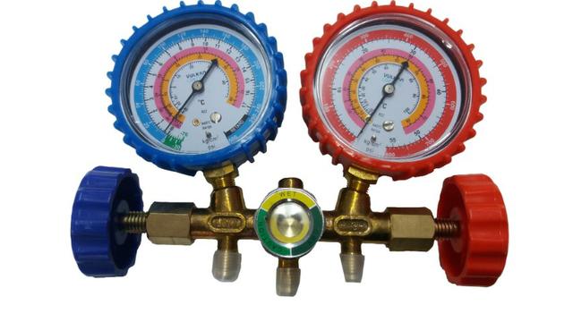 Manifold R410 R22a R407c c/3 mangueiras 1,50cm com visor de líquido - Foto 3