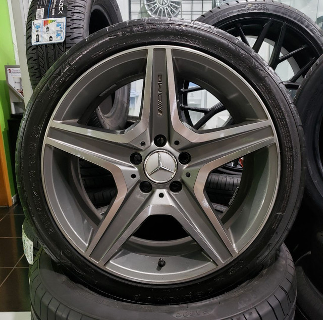 Jg Roda aro 18 5x112 Mercedes Amg + Pneu . COM SOLDA