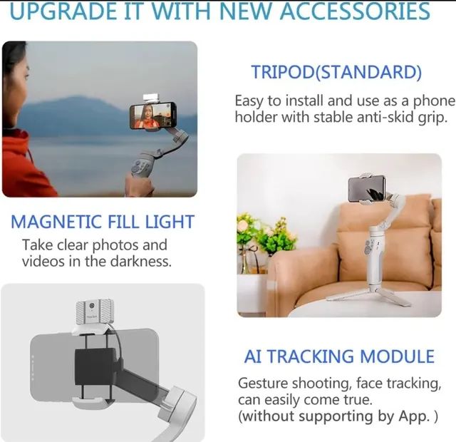 Estabilizador Feiyutech Vimble 3 Gimbal Para Smartphone - Foto 5