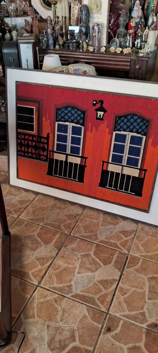 Belíssimos e Antigos Quadros em Tapeçaria Lã 350 cada - Foto 3