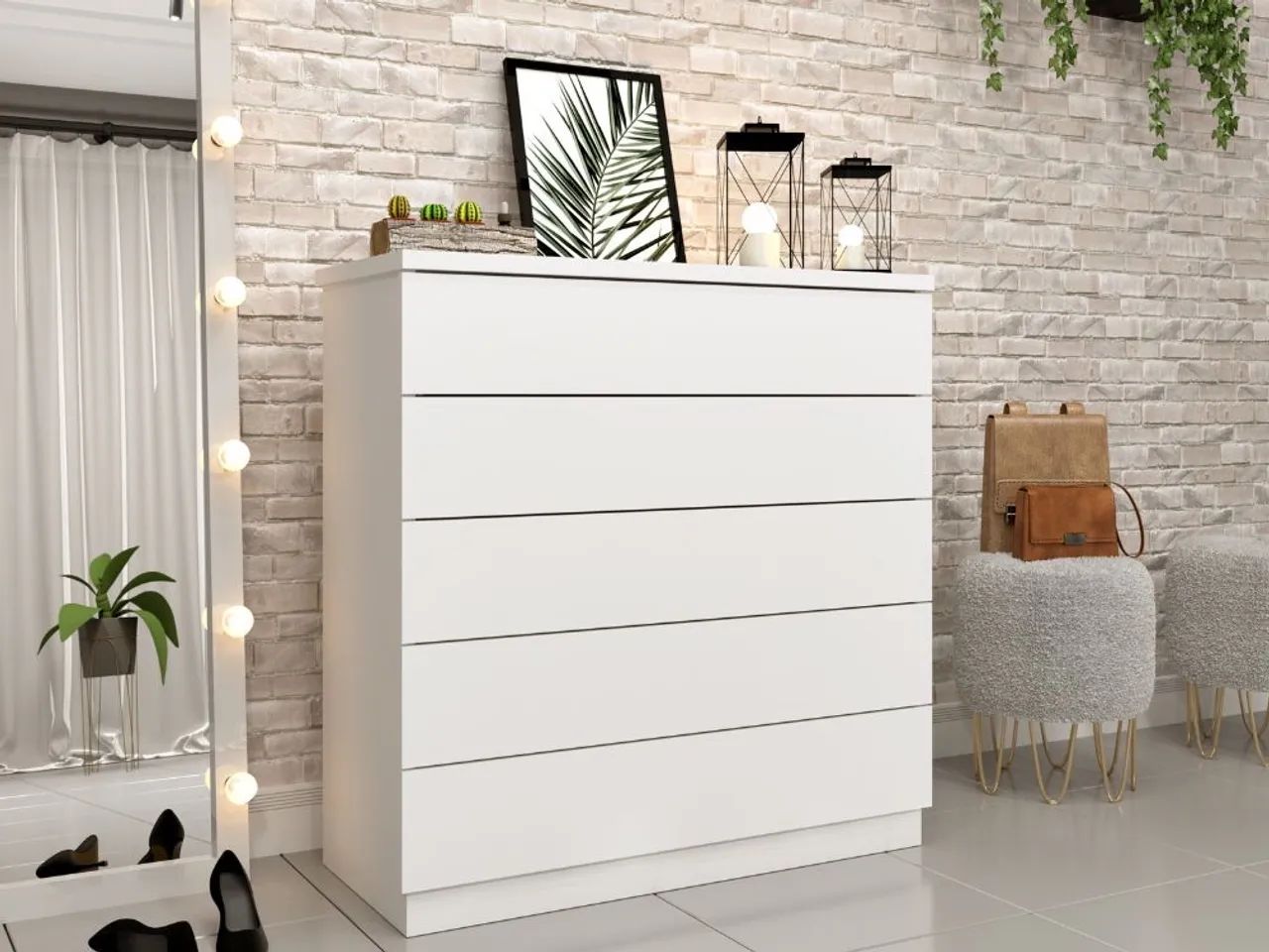 Cômoda Premium 5 Gavetas