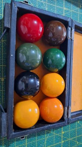 Jogo De Bolas 54mm Regra Brasileira Com Estojo Sinuca Bilhar - Foto 2