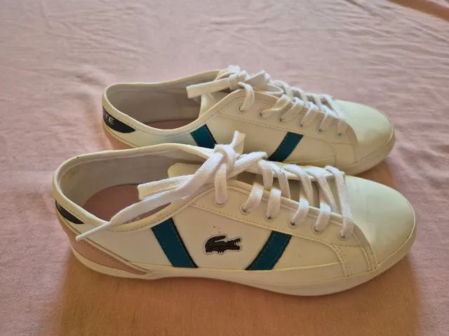 Tênis Lacoste sideline feminino branco. - Foto 2