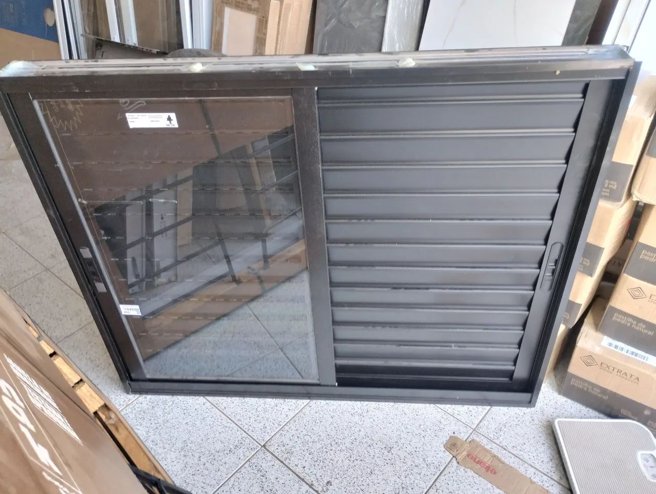 Veneziana 3 folhas preto 120x100 preto Vivace  - Foto 4