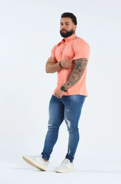 Camisas Gola Padre Viscolinho - Foto 5