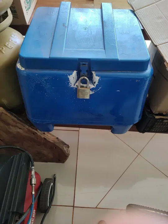 Caixa térmica para moto - Azul