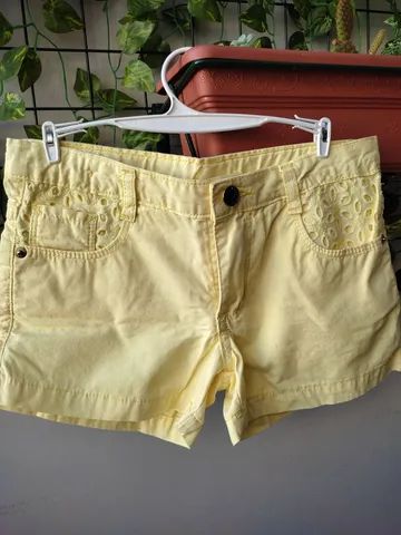 Short amarelo Renner tamanho 12 valor R$ 30,00 - Foto 2