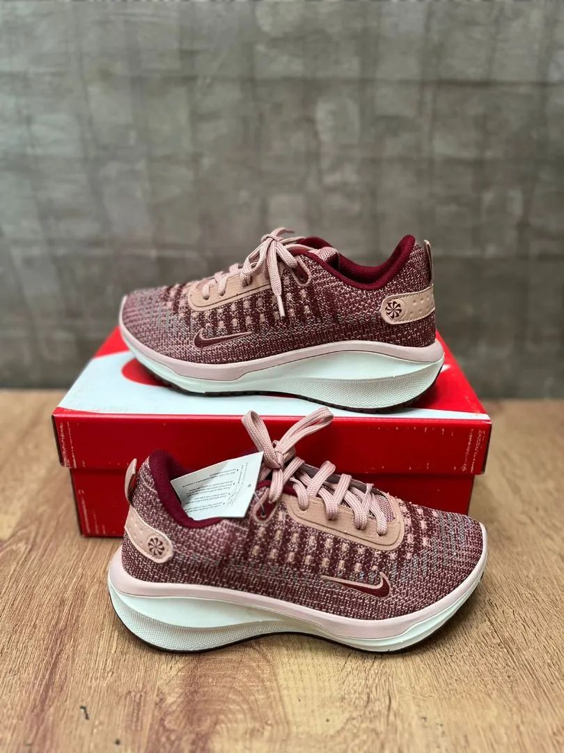 Original Nike Women's Sneakers - Pink and Burgundy, Sizes Available from 34 to 44