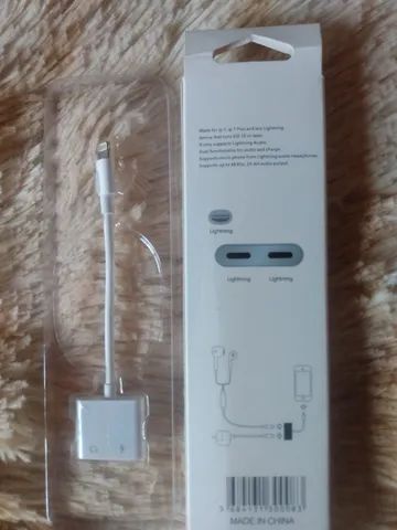 Adaptador de carga de áudio dual Lightning Headphone para iPhone X 8/8 Plus 7/7Plus - Foto 3