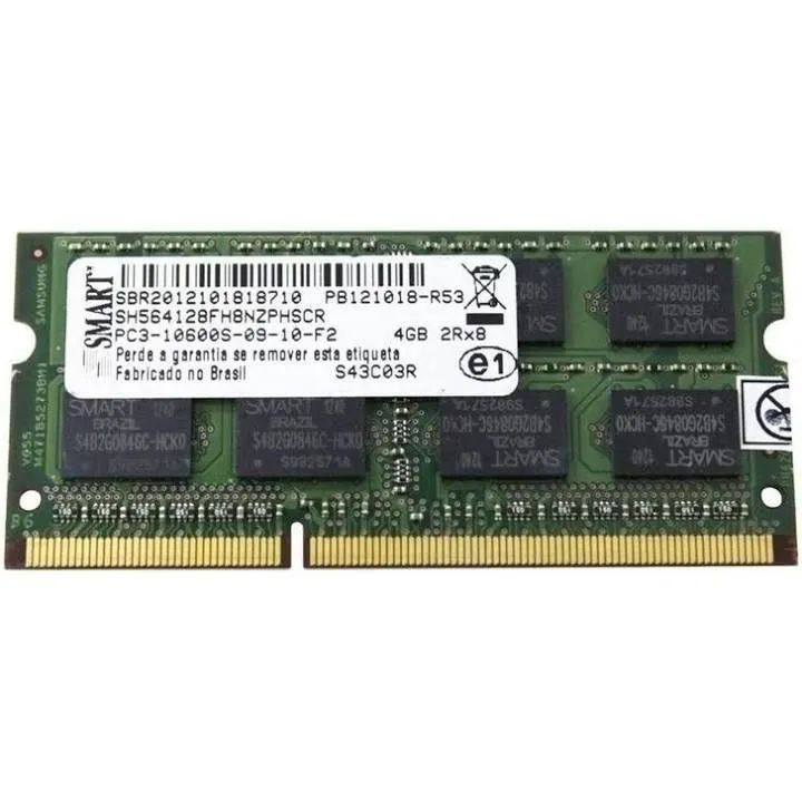 Memória RAM 4GB DDR3 PC3-10600S SMART
